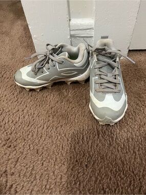 Under Armour Kids Gray and White Athletic Sneakers